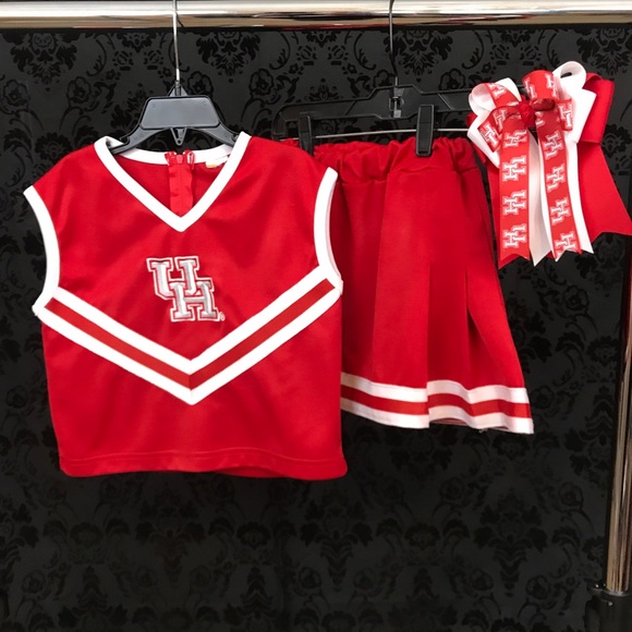 Other - Girls 8 University of Houston Cheer Outfit & Bow